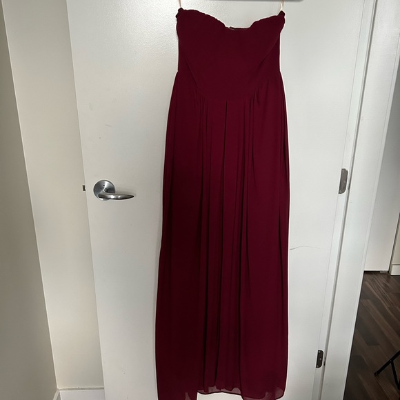 Dress Hush Collection Maroon Size 8 - Picture 3 of 5